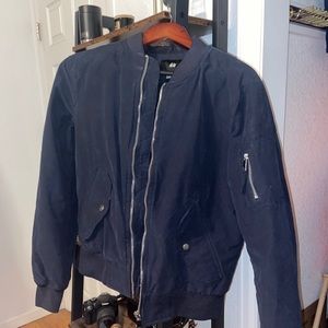 H&M bomber jacket navy blue